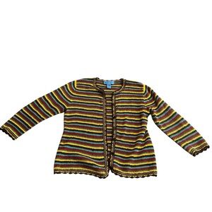 Doncaster Sport Vibrant Striped Knit Sweater